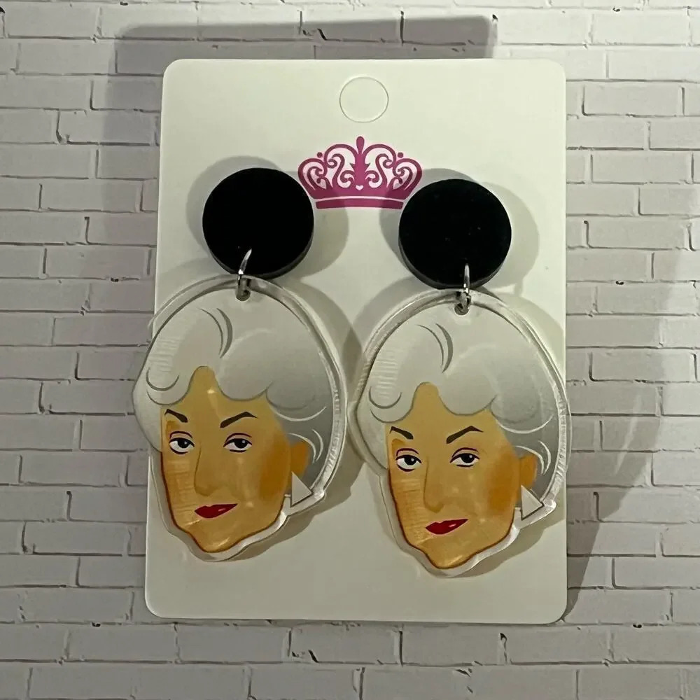 Dorothy Zbornak Golden Girls Acrylic Earrings
